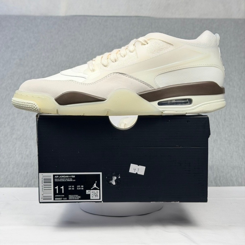 Air Jordan 4 RM Sail Light Armory Blue IB8857-141 Mens Size 11